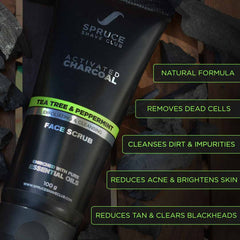Charcoal Facial Cleansing Kit | Face Wash, Face Scrub, Peel Off Mask - SpruceShaveClub