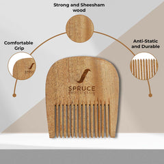 Neem Wood Beard Comb